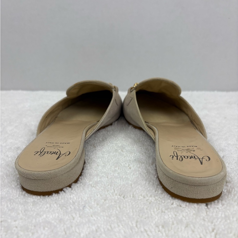 Amalfi Suede Slip-on Mule Loafers with a Good-Tone Horse-bit Buckle-By Rangoni - Picture 4 of 8
